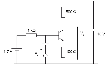 Circuit avec transistor. 