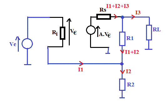 Quadripole amplificateur non inverseur