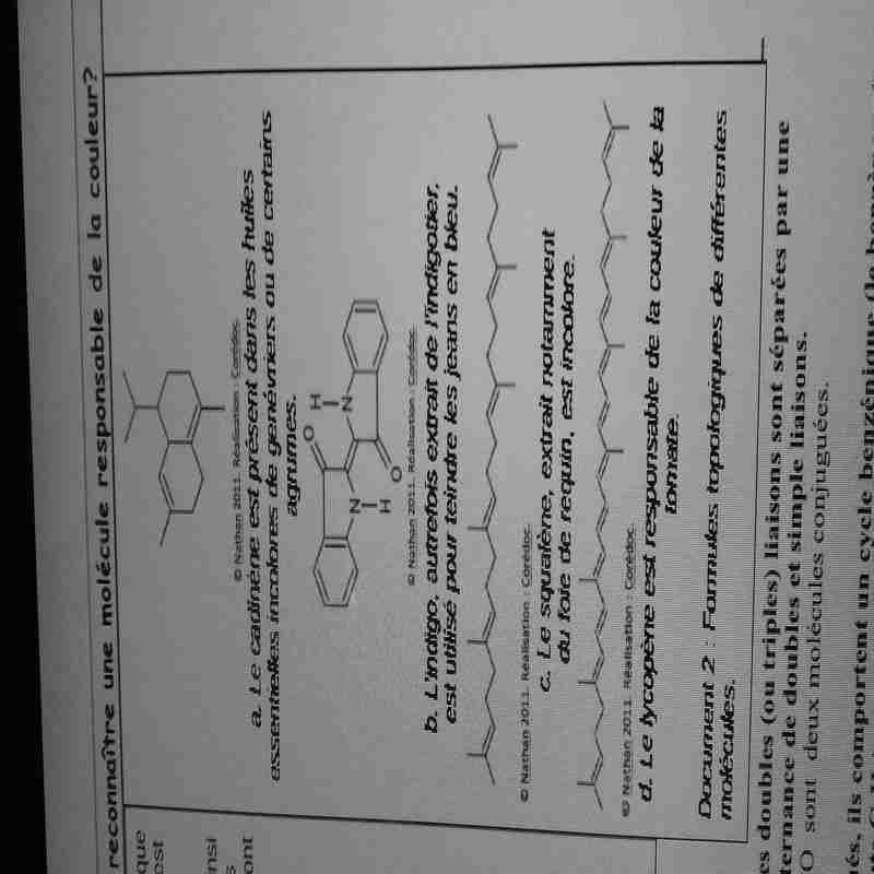 Formule dveloppes molcules