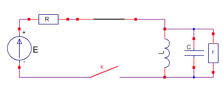 Circuit RLC parallle, rgime transitoire