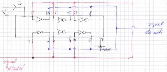 circuit C-MOS 74C04