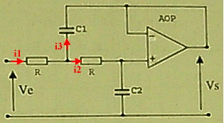Circuit avec AOP comment appliquer la loi des mailles?
