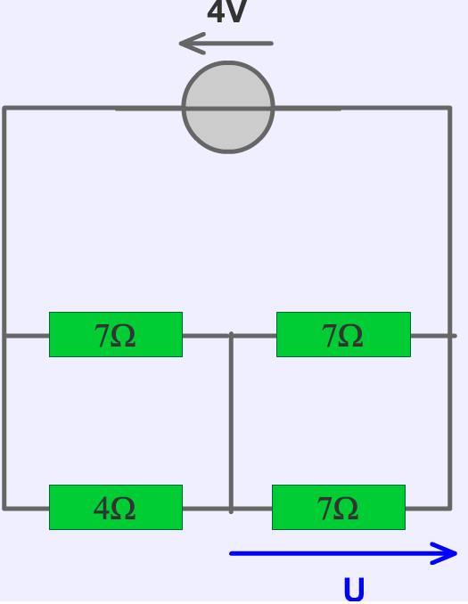 Calculer une tension dans un circuit