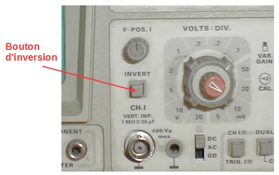 branchement oscilloscope dipole Rc