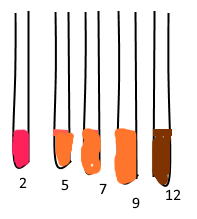 Une chelle de couleur
