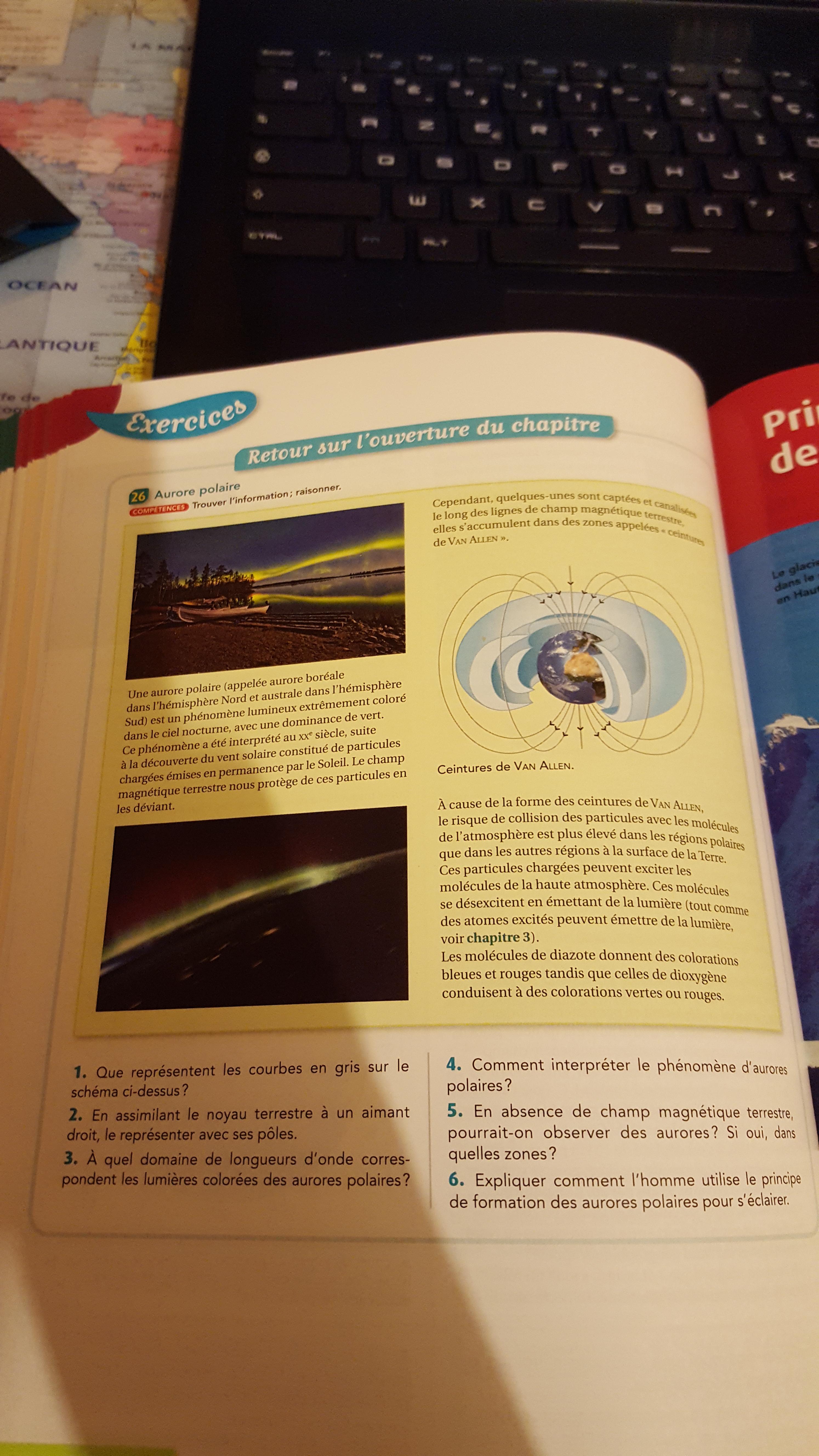 Force de lorentz et Champ magntique ? (TPE aurore borale)