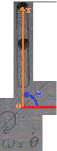 vitesse d\'une bille dans un tube en rotation