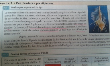 Des teintures prestigieuses 