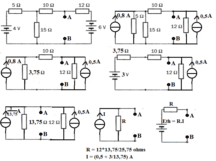 circuit rlc superposition thvenin
