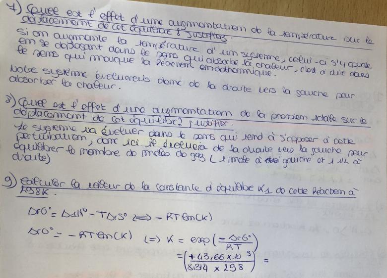 thermochimie