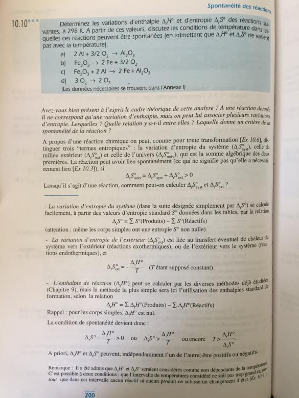 problme avec l\'entropie