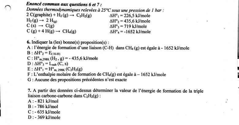 Thermo - Chimie 