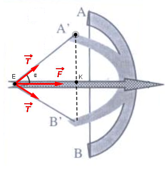 L\'arc  l\'armature qui se deforme. (E, Ec, Ep)