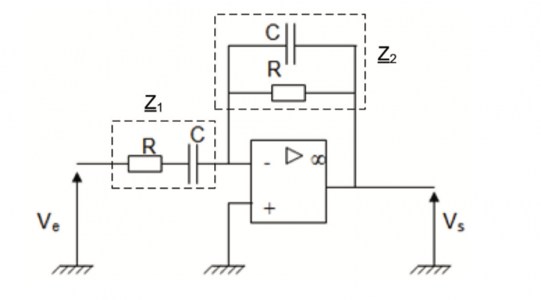 Etude d\'un ampli op avec diagramme de bode 