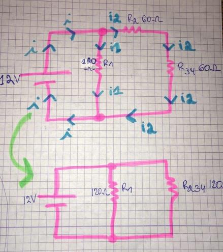 trouver la tension aux bornes d\'une rsistance avec un circ