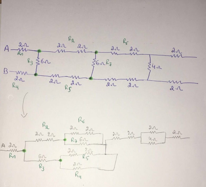 circuit complexe : calcul de lar rsistance quivalente