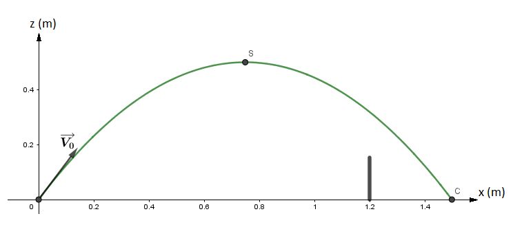 [PHYSIQUE} Mouvement d\'un projectile