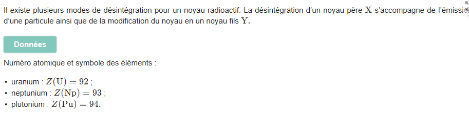 desintgration du plutonium 244