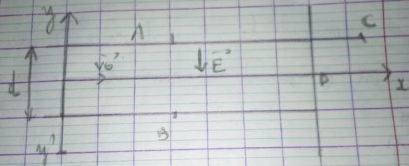 mouvement dans le champ g et E uniforme 
