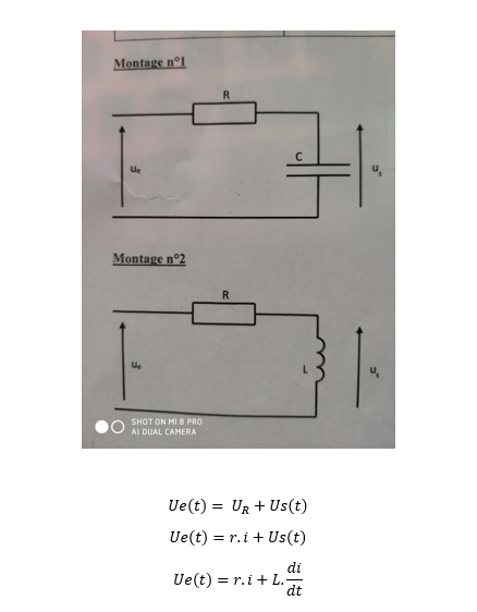 Equation diffrentielle d\'un systme RL