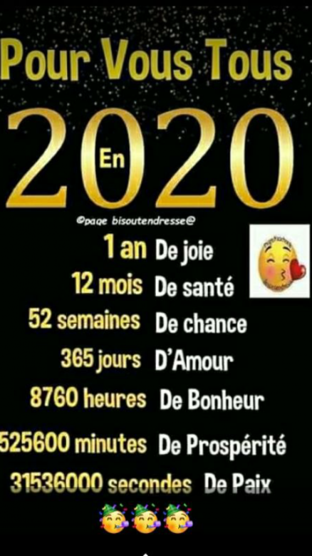 Bonne anne 2020