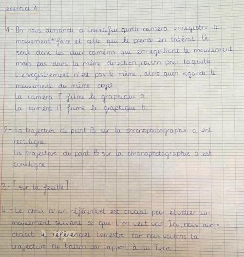Dm de physique 2nd : relativit du mouvement