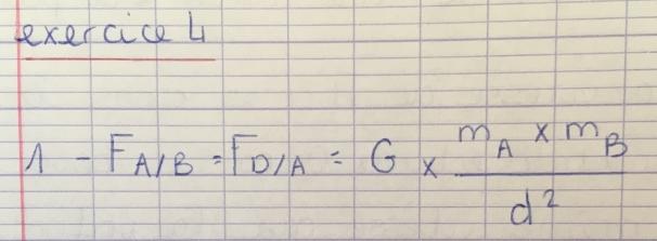 Dm 3 de physique 2nd : gravitation 