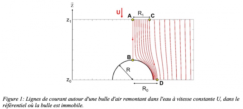 Bulle d\'air remontant  la surface 