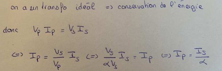 Calcul de tension de sortie