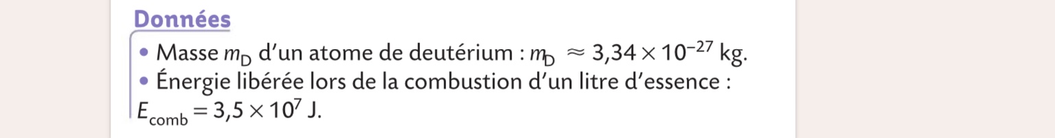 Exercice de physique chimie 