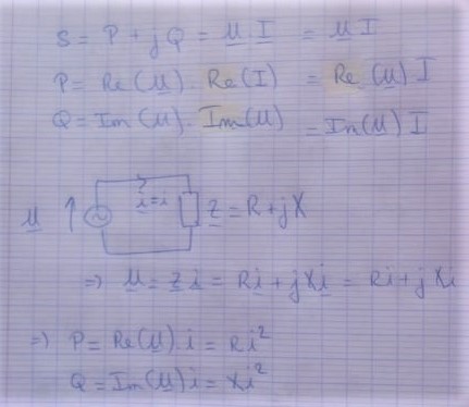 Electrotech - formule liant Q et X