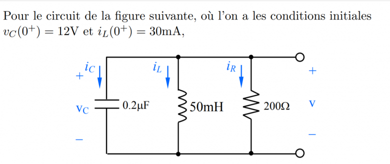 Circuit RLC, calcul intensit