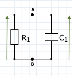 Circuit RC soumis  un chelon de courant