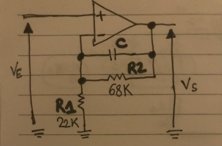 Filtre analogique calcul du condensateur