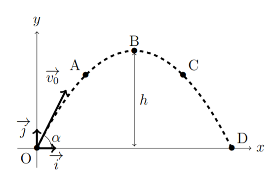 Mouvement parabolique d\'une balle