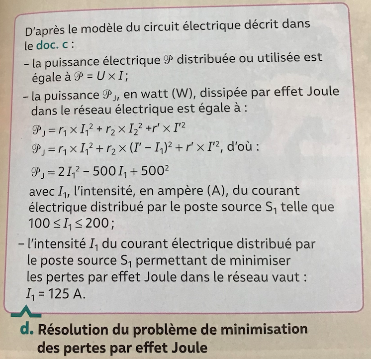 Entrainement sur l\'lectricit et son transport