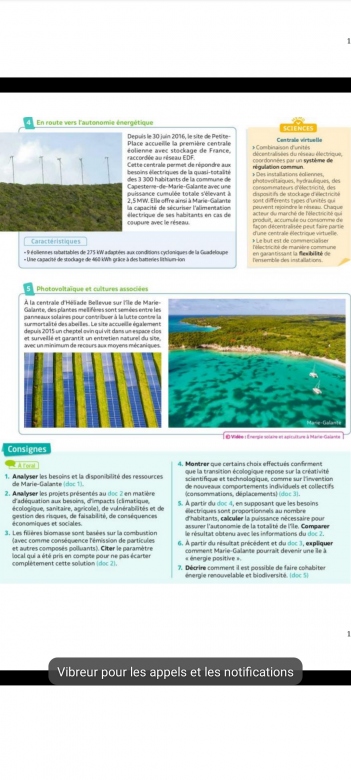 Les projets de Marie Galante
