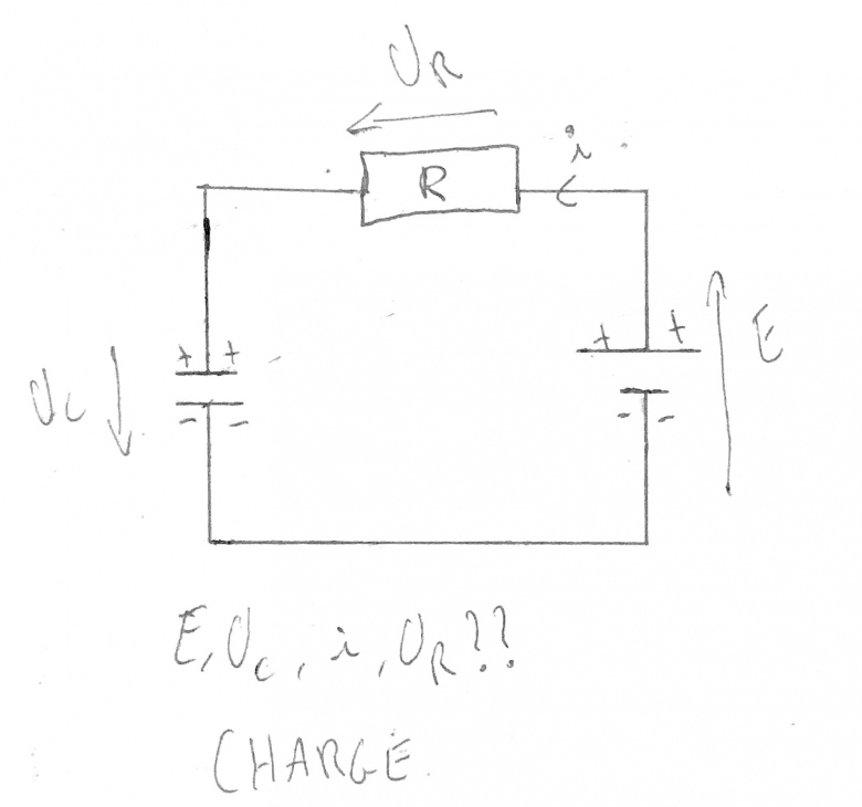 Circuit RC orientation flches tension et intensit