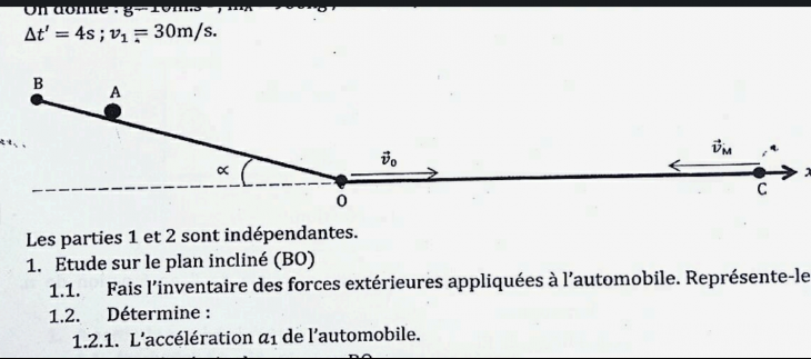Mouvement du centre d\'inertie