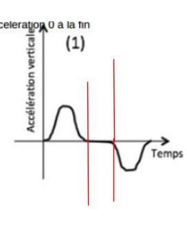 accelration verticale /temps