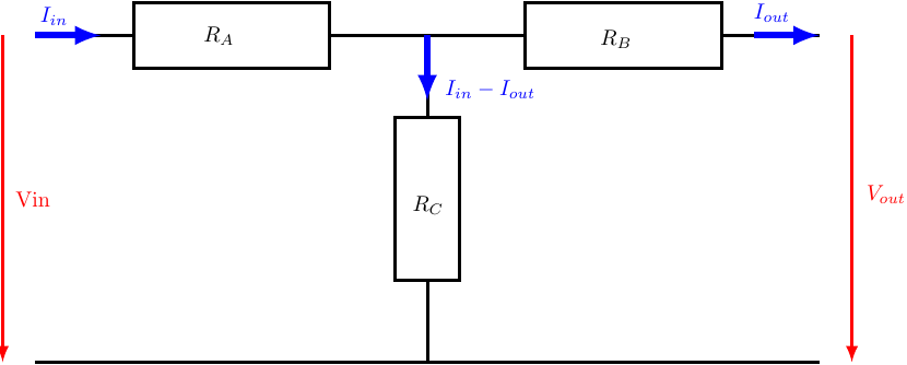 Quadripole : Calcul de tension de sortie