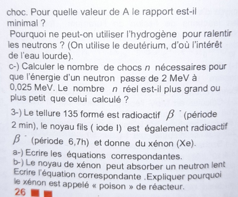 Nuclaire : choc de particules 