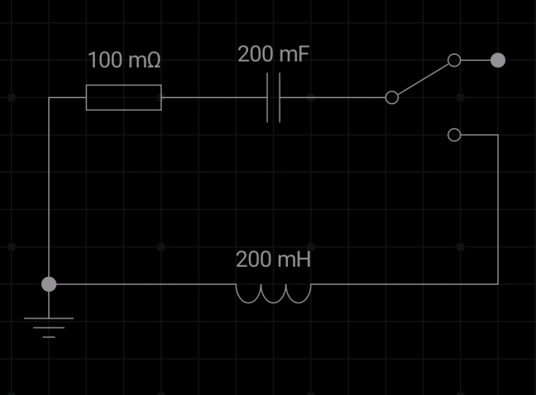 dipole RLC regime aperiodique