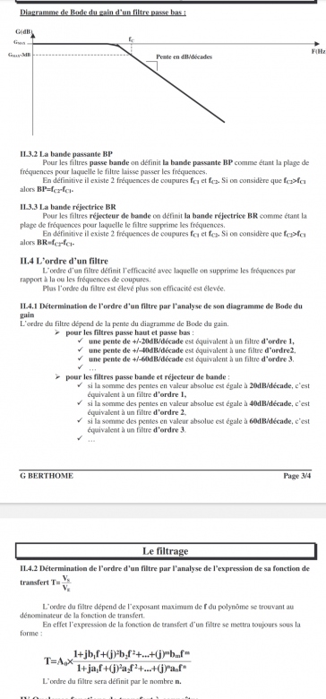 Diagramme de bode 