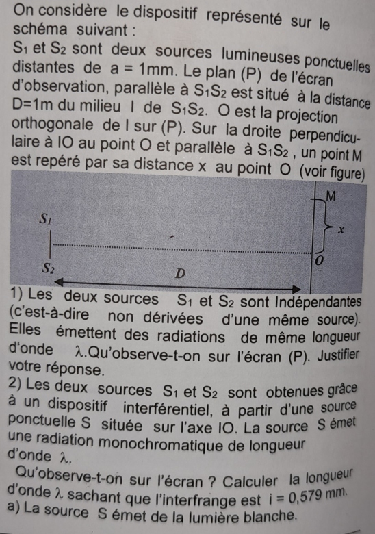 Dispositif de Young