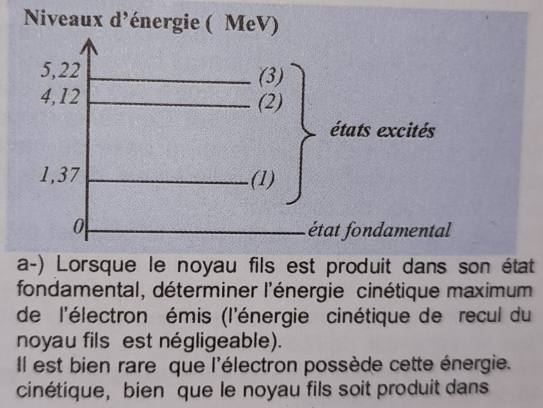 Desexcitation du noyau de Mg