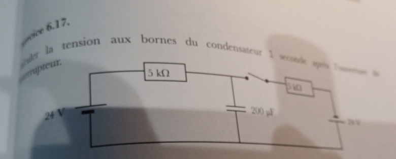 Electrocintique avec condensateur