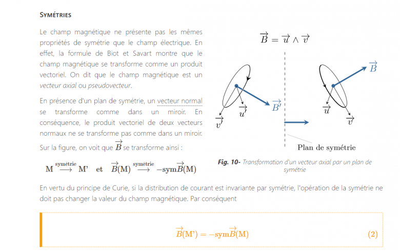 Electromagnetisme-vecteur densite surfacique de courant