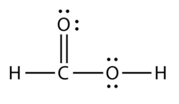 Structure des entits - Schma de Lewis CH₂O₂