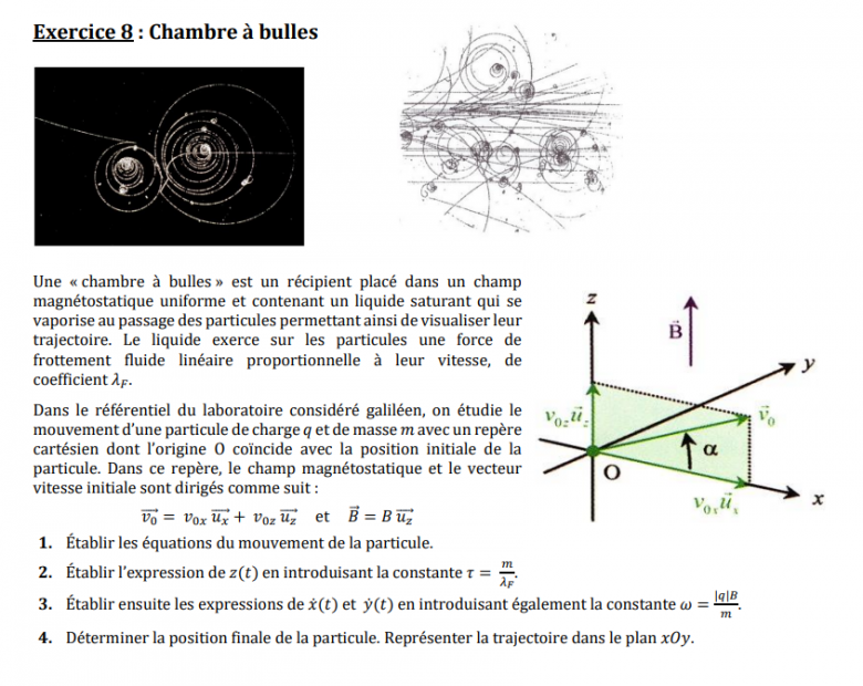 Chambre  bulles exo sur mca sur les champs electriques